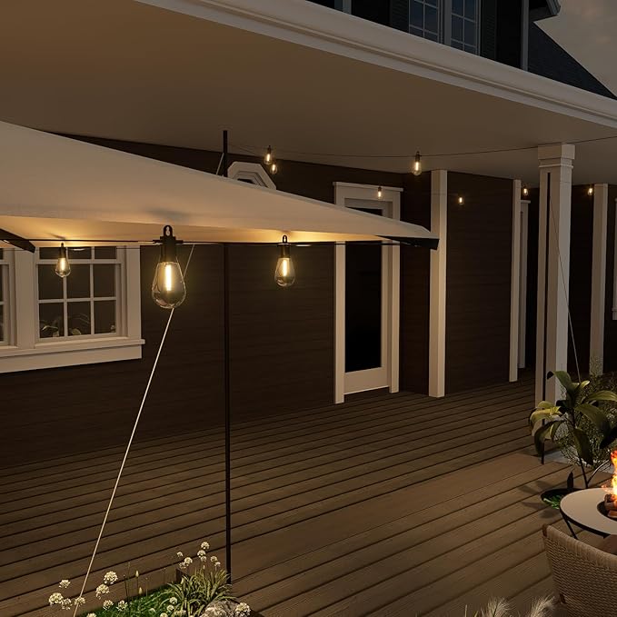 Outdoor String LED Patio Lights - 50FT