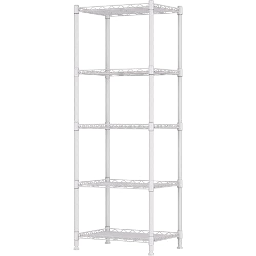 5 Wire Shelving Metal Storage Rack Adjustable Shelves