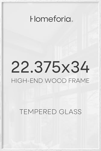 22.375x34 White Oak Puzzle Poster Frame