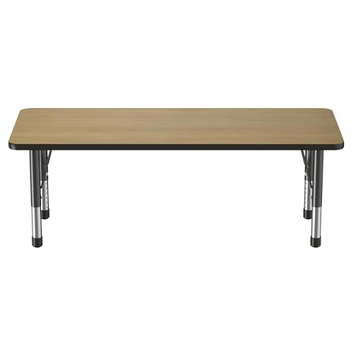 FDP 24" x 60" Rectangle Table with Chunky Legs