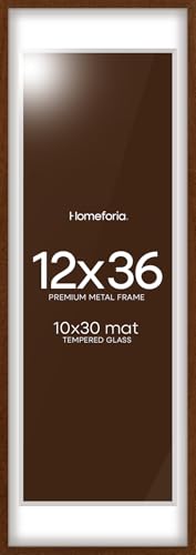 12x36 Brown Oak Picture Frame