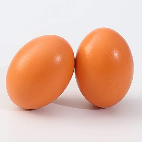 Wooden Eggs Fake Eggs Dummy Eggs Nest Eggs Help Laying Hen Agricultural Tool Eggs for Nesting Box 6 PCS
