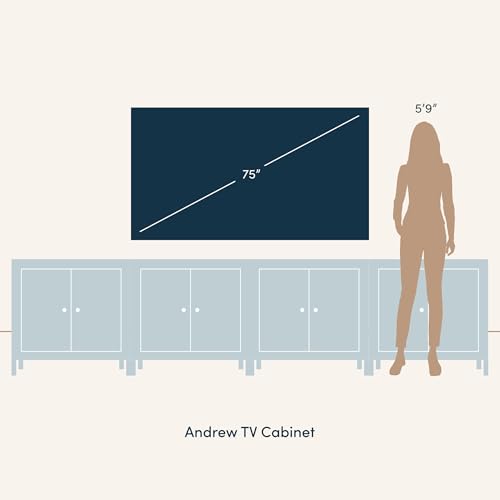 Andrew Bohemian TV Stand or Kitchen Sideboard Credenza (4 Count)
