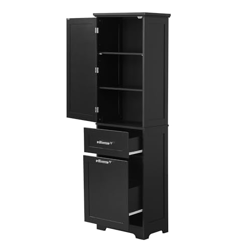 Bathroom Cabinet with Drawers and Doors