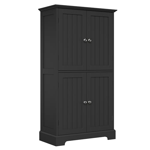 Bathroom Floor Cabinet with Adjustable Shelves