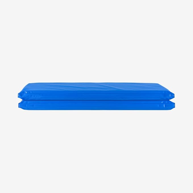 KinderMat, 5/8" Thick, 4-Section Rest Mat, 45" x 19" x 5/8", Red/Blue, Great for School, Daycare, Travel, and Home, Made in The USA