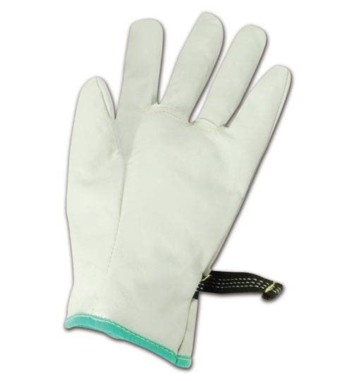 MAGID PowerMaster 12501PS Leather Linesmen Protector Gloves, 3 Pairs, 9.5” Length, Size 9/Large