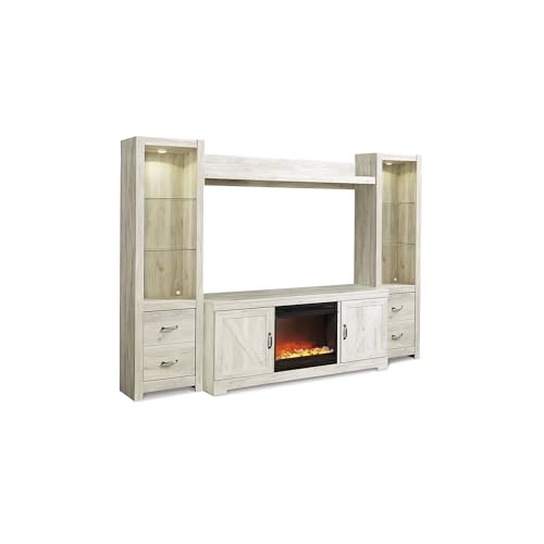 4 Piece Fireplace TV Stand Entertainment Center