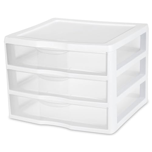 Wide 3 Drawer Storage Unit for Bedroom and Dresser (9 Count)