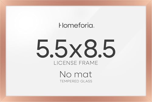 5.5x8.5 Rose Business License Frame (2 Count)