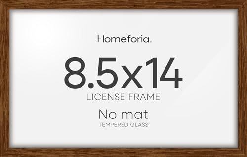 8.5x14 Brown Oak Marriage License Frame (3 Count)