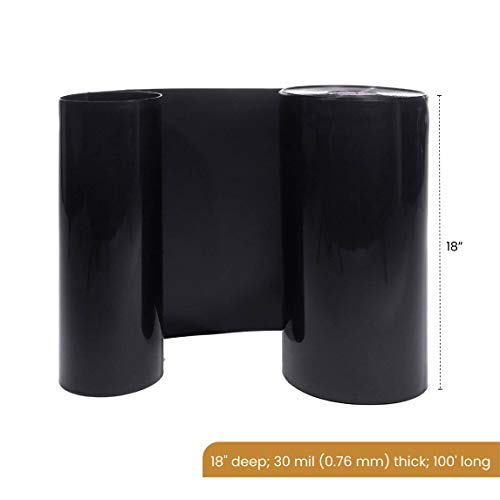 WB 24/30-50 Water/Bamboo Barrier, 24" x 50' roll-30 mil Thickness, Black