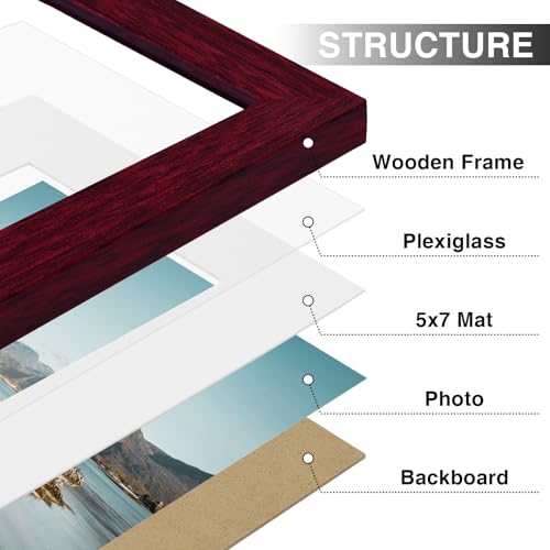 8x10 Picture Frames for Wall Mount & Tabletop (9 Count)