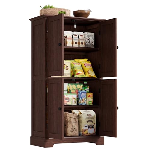 Bathroom Floor Cabinet with Adjustable Shelves