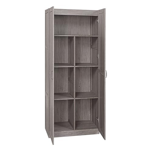 Cornelia Modern Tall Storage Cabinet with Doors and Adjustable Shelves 1.0 (2 Count)