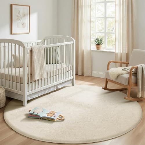 4ft Round Rugs for Bedroom Living Room (16.25 Sq Ft)