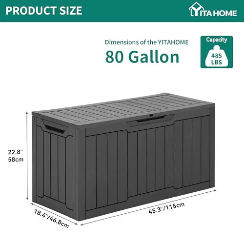 80 Gallon Resin Deck Box