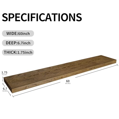 Floating Shelves 60 inch Long (2 Count)