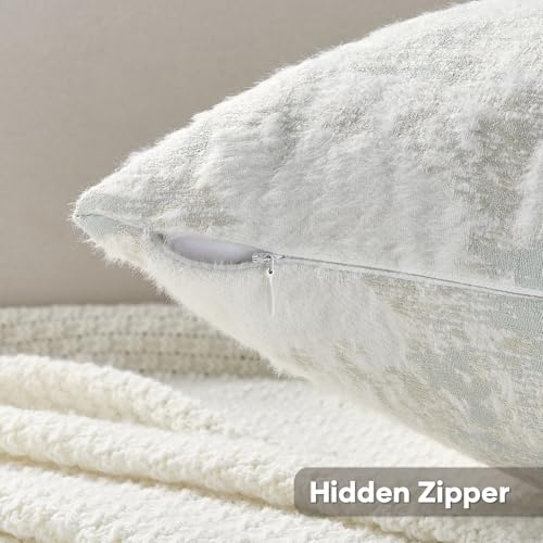 Pack of 2 Faux Cashmere Throw Pillow Covers 18x18 Inch (2 Count)