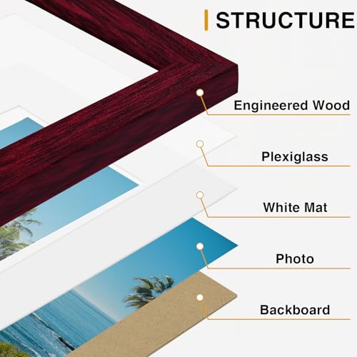 11x14 Picture Frames Set of 9 for Wall Mounting (9 Count)