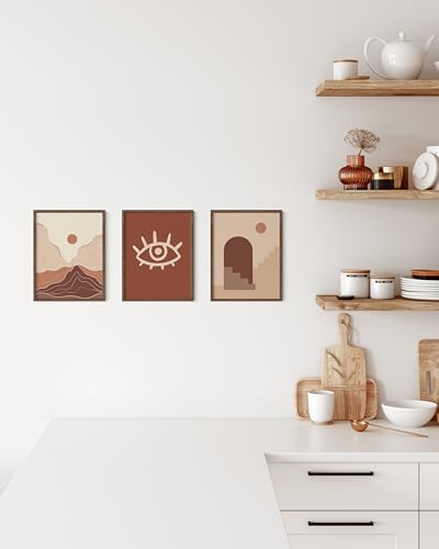Standalone Walnut Oak Frame Set of 3 (3 Count)