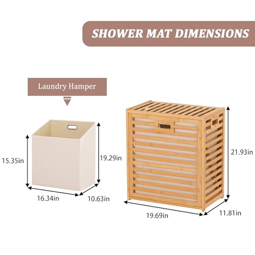 Tilt Out Laundry Hamper with Shelf