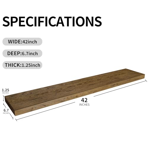 Floating Shelves 42 inch Long (2 Count)