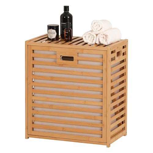 Tilt Out Laundry Hamper with Shelf