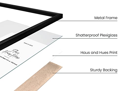 9x12 Black Metal Picture Frames (4 Count)