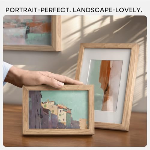 6x9 Natural Oak Picture Frame (2 Count)