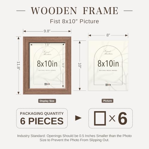 8x10 Picture Frame Set of 6