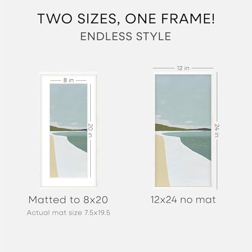 12x24 White Oak Picture Frame (2 Count)