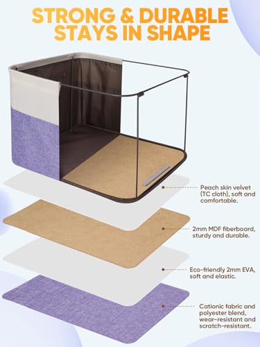 1 Pack Fabric Closet Storage Bins for Shelves