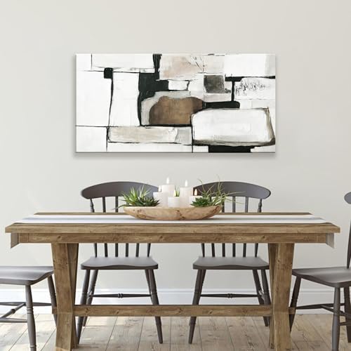 Canvas Art Wall Decor Abstract Wall Art For Living Room Modern Canvas Abstract Wall Decor Prints Pictures Brown Grey Wall Art For Hotel Home Artwork 24x48 Inch