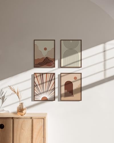 Walnut Wood 9x12 Picture Frames (4 Count)
