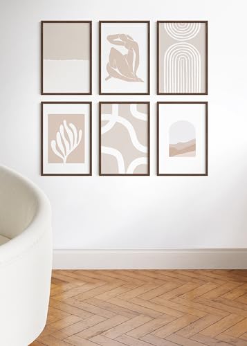 16x24 Walnut Oak Frame Set of 25