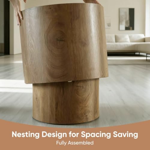 Nesting Round Coffee Table Set of 2