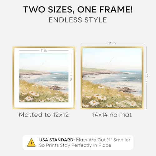 14x14 Gold Picture Frame