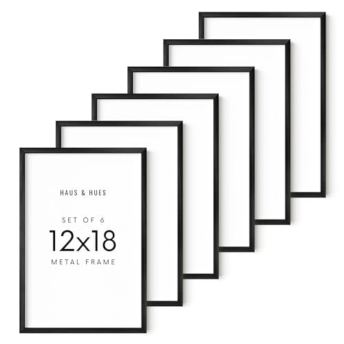 12x18 Black Metal Picture Frames (6 Count)