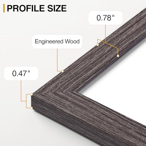 12x12 Picture Frames Set of 9 for Wall Mounting (9 Count)