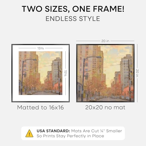20x20 Black Picture Frame