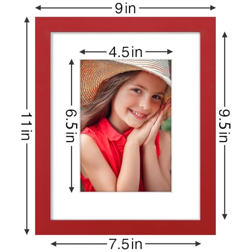 8x10 Picture Frames Set of 9 for Wall or Tabletop Display (9 Count)
