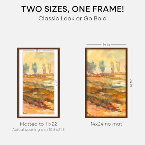 14x24 Brown Oak Picture Frame (3 Count)