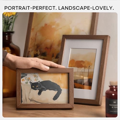 13x17 Brown Oak Picture Frame