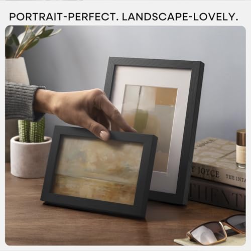 8x24 Black Oak Panoramic Picture Frame (2 Count)
