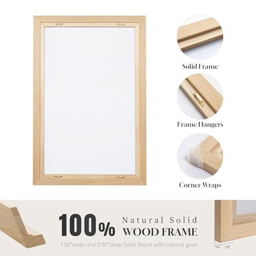 Framed Black and White Neutral Abstract Wall Art set (3 Count)