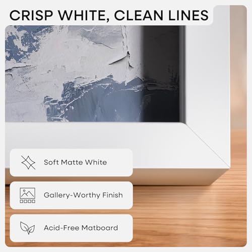 12x36 White Picture Frame