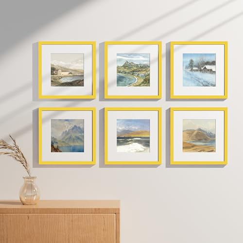 12x12 Picture Frames Set of 9 for Wall Mounting (9 Count)