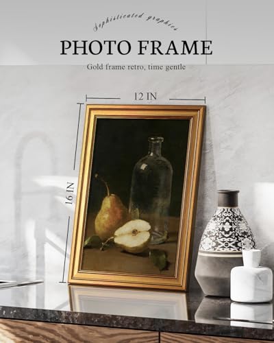 Vintage Gold Framed Wall Art for Living Room