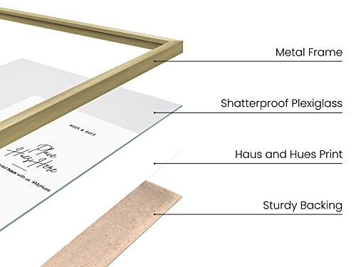 Standalone Gold Aluminum Frame Set of 3 (3 Count)